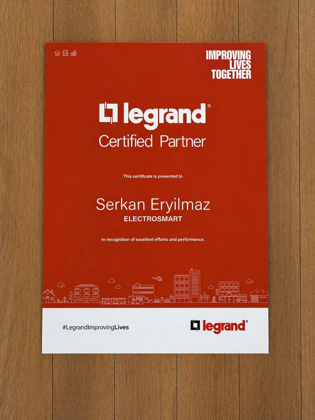 Preuve partenaire certifié Legrand